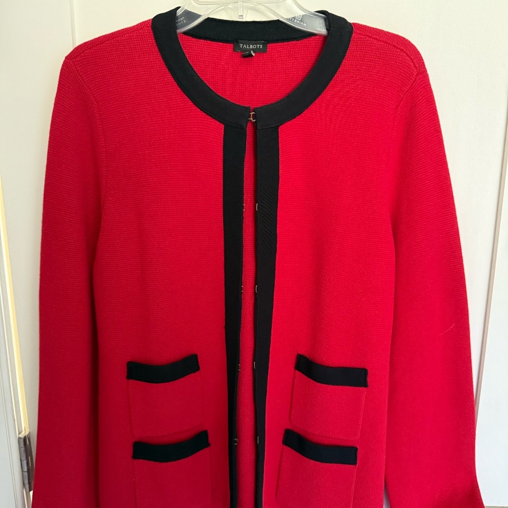 Beautiful Talbots Sweater Blazer